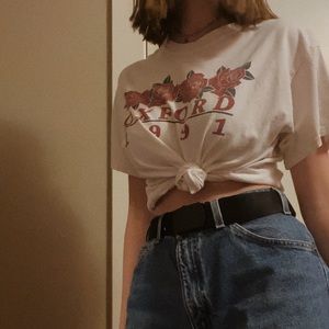 brandy melville, oxford, rose t shirt!